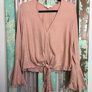 Pink/Peach Belle Sleeve Top